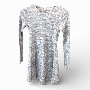 Miami knit Dress Size L Heathered Grey Long Sleeve